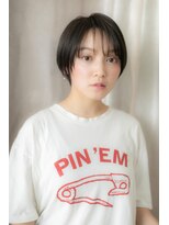 カバーヘアアンドスパ ブリス 浦和(COVER HAIR&SPA bliss)&nbsp;ツヤ感黒髪ナチュラルマッシュショートTb5浦和20代30代40代