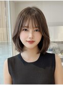 小顔韓国ボブ20代30代40代大人インナーカラー髪質改善【銀座】