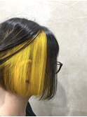 ダブルカラー/インナーカラー/イエロー/イメチェン/美髪