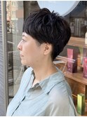 刈り上げベリーショート カーキアッシュ 【窪田】