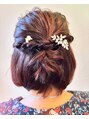 ヘアーサロンプレジール 結婚式、パーティースタイルです。