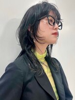 ナチュラルロングウルフレイヤー10代20代30代韓国ヘア