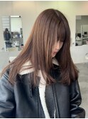 あき/ブリーチなしベージュ/レイヤーカット
