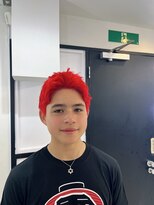 アルーシェウィズスカイ 原宿(Alushe with Sky) レッドカラー/ダブルカラー/インナーカラー/ケアブリーチ/赤髪