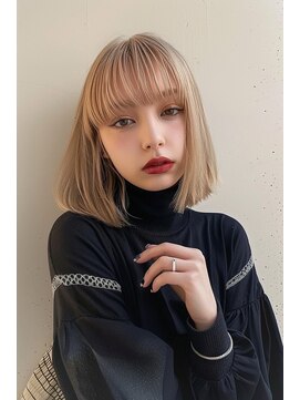 ラナ 新宿(lana) ボブ/ハイトーン/似合わせ/ブロンド/【lana hair新宿】