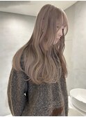くびれヘア/アプリコットオレンジ/夏のヘアアレンジ/梅田