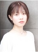 ナチュラルなインナーカラーショートボブ