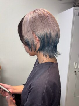 ベル(BEL) 【デザインカラー】グラデーションカラー×シルバー×ブルー