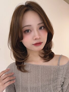 リリット(ReLit) ハイライトレイヤーカットマロンベージュ20代30代40代50代