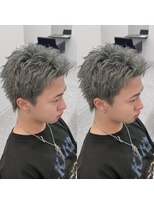 ブライト(BRIGHT) スパイキーショートシルバーカラー