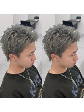 ブライト(BRIGHT) スパイキーショートシルバーカラー