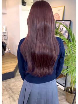 シーン(SCEN) pink brown × hush cut