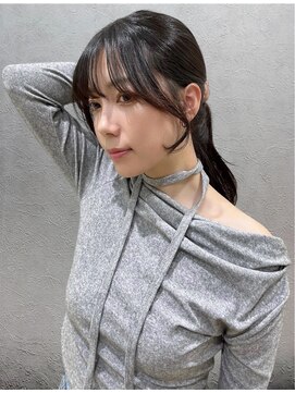 顔周りサイドバング×韓国風レイヤーカット×艶髪×髪質改善♪
