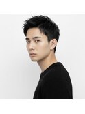 MEN’S HAIR/ブルーブラック/フェザーパーマ