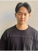 men's hair/ナチュラルセンターパート/シースルーウルフ/恵比寿