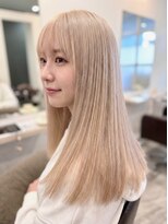 リシェイル(RICHAIR)&nbsp;２ブリーチで作るハイミルクティー