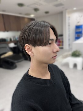 ガーデンヘアー(Garden hair) 曲がる縮毛矯正×センターパート