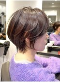 30代40代50代前髪あり銀座ひし形レイヤーショート分け目なしE