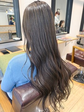 エミス バイ メルト 吉祥寺(emis by melt) 【堀惠】ロング髪質改善韓国風アッシュベージュカラー20代30代