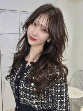 オニキス(ONYX) レイヤーカットブリーチなし透明感韓国顔まわりグレージュ表参道