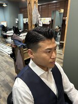 オールマンバーバーショップ 流山おおたかの森(Allman Barbershop)&nbsp;波巻きツイストスパイラル/センターパート/流山おおたかの森