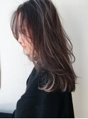 フェザーハイライト_オリーブベージュレイヤーカット