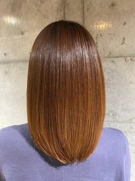 髪質改善ヘアエステ フランネル 経堂(Flannel) 髪質改善プレミアムヘアエステでのハイトーンでもツヤツヤ髪