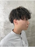 マッシュ×刈り上げ×ツイストスパイラルパーマ