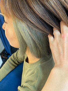 スタジオ ジョイ STUDIO Joy 下垂木店 インナーカラー/ミントグリーン/ブリーチカラー