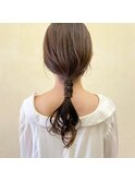 簡単アレンジ / ポニーテール / ねじねじヘア【IN SIDE OUT＋】