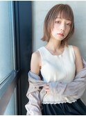 20代30代可愛い小顔レイヤーカット/前髪あり