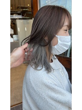 クルニエ(crenier) ホワイトグレー/インナーカラー