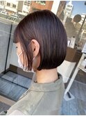 【minim×日比】ミニボブ×ブランジュカラー