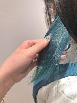 ネオヘアー 曳舟店(NEO Hair) インナーカラー/ターコイズブルー