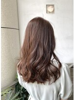 ヘアアンドメイク スタジオ ミムロ(HAIR&MAKE STUDIO MIMURO)&nbsp;ロングレイヤー・ミルクティーベージュ