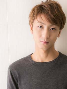 モッズヘアメン 札幌月寒店(mod's hair men) 長めの斜めバングで小顔効果！ソフトなメンズショートi札幌月寒