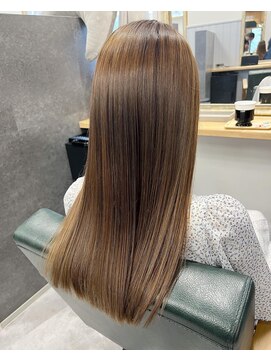 リト 天王寺阿倍野店(Retto:) 次世代髪質改善×ロングスタイル×ベージュカラー@奥野