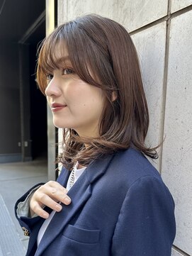 ビュートリアム265(BEAUTRIUM 265) ミディアムレイヤー/レイヤーカット/銀座/ブラウン/くびれヘア