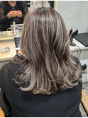 バレイヤージュハイライトカラーインナーカラーレイヤーカット