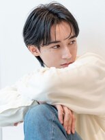 アッシュブラック/カルマパーマ/ウルフ/マッシュパーマ