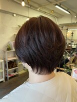 オーパスアミカ(OPUS AMICA)&nbsp;/ショートボブ×ほんのりピンクブラウン