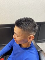 プラウド(PROUD)&nbsp;フェザーアップフェード　田町　理容室　顔剃り　バーバー