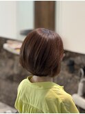 20代30代大人可愛い小顔ショート丸みボブ