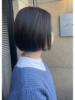 リアン(lien)&nbsp;mini bob / ミニボブ　切りっぱなしボブ　アッシュカラー