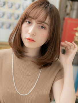 カバーヘア ブリス 大宮西口(COVER HAIR bliss) ★透明感オレンジベージュワンカールレイヤーカット30代40代★1