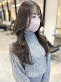 韓国風レイヤーカット/グレージュカラー