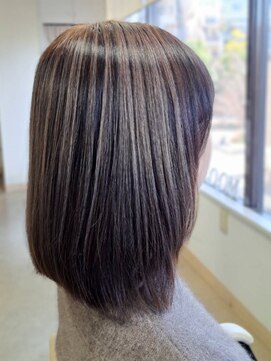 ヘアデザイニング ズーム 飯田橋店(hairdesigning Zoom) 20代30代40代：アンブレラカラー《オーキッド×ヌード》