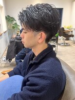 メルト 吉祥寺(melt)&nbsp;【早坂駆留】メンズカットニュアンスパーマ刈り上げアップバング