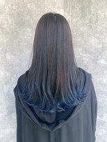ラウブロッサム 大宮西口店(Lau Blossom) ブルーグラデーションカラー×ケアブリーチ