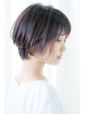 大人可愛い丸みショート小顔ヘア50代40代30代(st橋元)